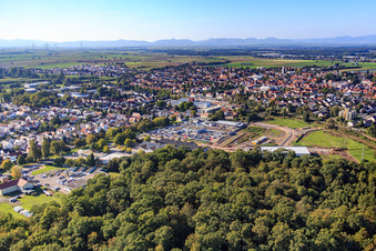 Lauterburger Straße commercial area in Kandel in the state Rhineland-Palatinate, Germany