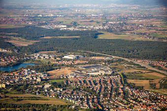 Schütte-Lanz-Park commercial area in Brühl in the state Baden-Wuerttemberg, Germany