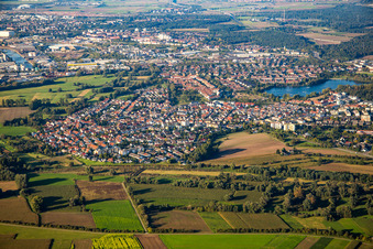 District Rohrhof in Brühl in the state Baden-Wuerttemberg, Germany