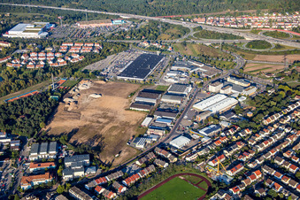 Industrial estate and company settlement Schuette-Lanz-Park in the district Rheinau in Bruehl in the state Baden-Wurttemberg