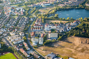 Airship ring in the district Rohrhof in Brühl in the state Baden-Wuerttemberg, Germany