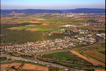 Hirschacker district in Schwetzingen in the state Baden-Wuerttemberg, Germany