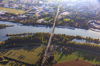 Salier Bridge over the Rhine in Speyer in the state Rhineland-Palatinate, Germany