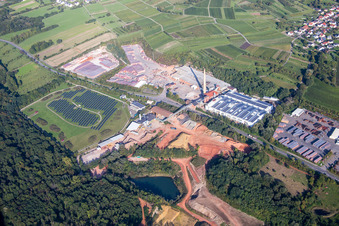 Building Materials and logistics center Wienerberger GmbH, factory Malsch and Creaton Aktiengesellschaft in Malsch in the state Baden-Wurttemberg, Germany