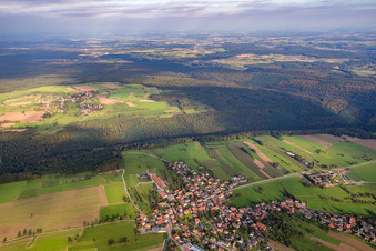 From the east in the district Schollbrunn in Waldbrunn in the state Baden-Wuerttemberg, Germany