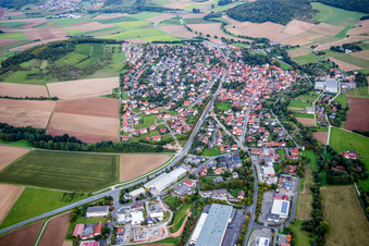 Village view in Uettingen in the state Bavaria, Germany
