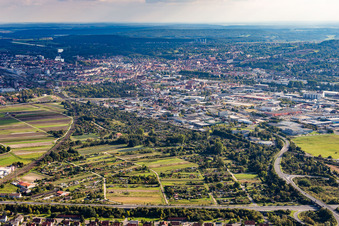 Bamberg from the northwest in Hallstadt in the state Bavaria, Germany