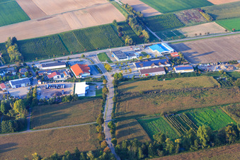 In the bar with ALDI, PENNY and DM in Herxheim bei Landau in the state Rhineland-Palatinate, Germany