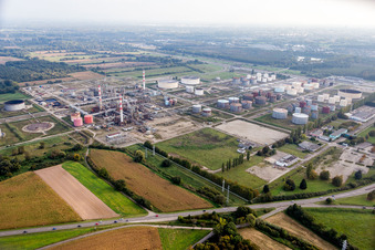 Former Refinery equipment and management systems on the factory premises of a former mineral oil manufacturer in Reichstett in Grand Est, France