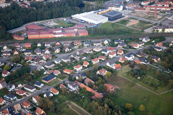 Bischwiller in the state Bas-Rhin, France out of the air