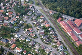 Bischwiller in the state Bas-Rhin, France out of the air