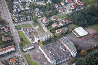 Drone recording of Bischwiller in the state Bas-Rhin, France