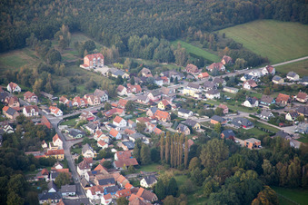 Aerial photograpy of Schirrhoffen in the state Bas-Rhin, France