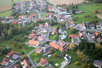 Drone image of Neuhaeusel in the state Bas-Rhin, France