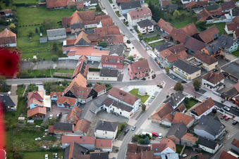 Drone image of Beinheim in the state Bas-Rhin, France