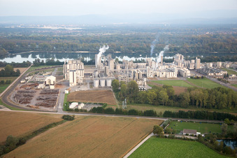 Industry in Beinheim in the state Bas-Rhin, France out of the air