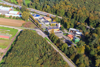 Sewage treatment plant in Kandel in the state Rhineland-Palatinate, Germany