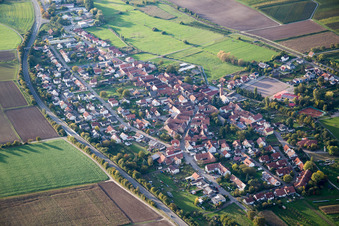 Aerial photograpy of District Kapellen in Kapellen-Drusweiler in the state Rhineland-Palatinate, Germany