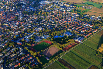 Sports fields of SpVgg 1920 Bad Bergzabern eV in Bad Bergzabern in the state Rhineland-Palatinate, Germany