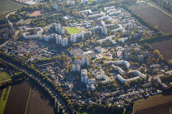 District Pfingstweide in Ludwigshafen am Rhein in the state Rhineland-Palatinate, Germany
