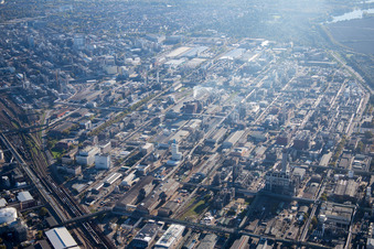 District BASF in Ludwigshafen am Rhein in the state Rhineland-Palatinate, Germany