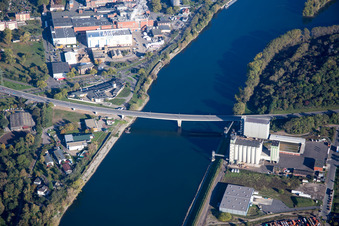 Compound feed plants in the district Neckarstadt-West in Mannheim in the state Baden-Wuerttemberg, Germany