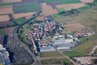 Scharhof in the district Sandhofen in Mannheim in the state Baden-Wuerttemberg, Germany