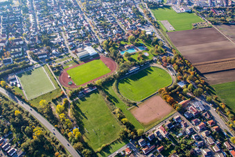 Education and Sports Campus Bürstadt with Bürstadt Redskins, SV DJK Eintracht Bürstadt eV and Cyclists' Association 03 Bürstadt eV in Bürstadt in the state Hesse, Germany