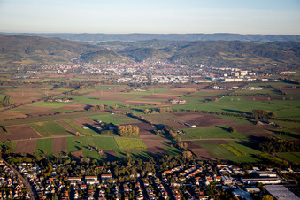 Town View of the streets and houses of the residential areas in Heppenheim (Bergstrasse) in the state Hesse, Germany
