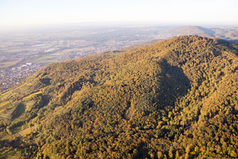 Aerial view of District Hochstädten in Bensheim in the state Hesse, Germany
