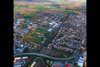 Bahnhofstr in Gernsheim in the state Hesse, Germany