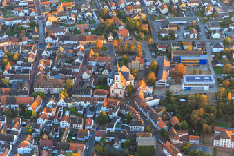 Catholic Parish Church of St. Mary Magdalene at the Peter-Schöffer Elementary School in Gernsheim in the state Hesse, Germany