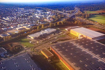 Alnatura distribution center on the A67 in Lorsch in the state Hesse, Germany