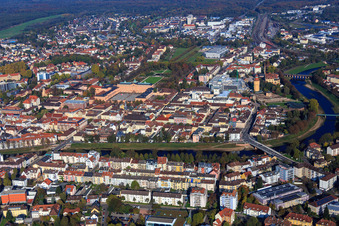 Baden Bridge of the B36 over the Murg in Rastatt in the state Baden-Wuerttemberg, Germany