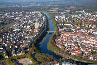 Hindenburg Bridge in Rastatt in the state Baden-Wuerttemberg, Germany