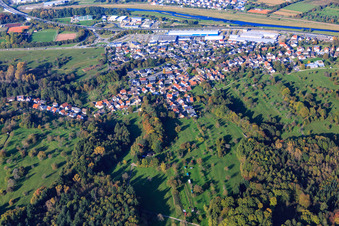 Main Street in the district Oberndorf in Kuppenheim in the state Baden-Wuerttemberg, Germany