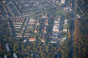 Willy Brandt Avenue in the district Nordstadt in Karlsruhe in the state Baden-Wuerttemberg, Germany
