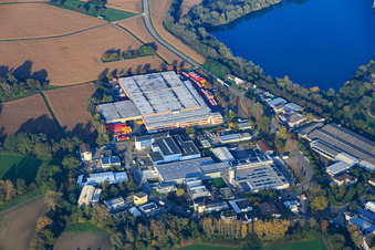 Bottling plant of Coca-Cola Europacific Partners Deutschland GmbH, location Karlsruhe in the district Neureut in Karlsruhe in the state Baden-Wuerttemberg, Germany