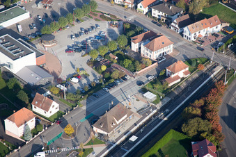 Soultz-sous-Forêts in the state Bas-Rhin, France out of the air