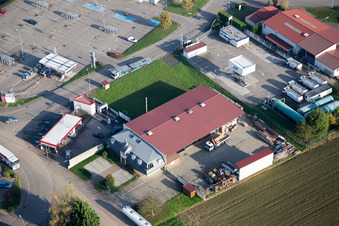 Aerial photograpy of Hohwiller in the state Bas-Rhin, France