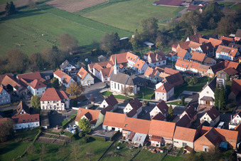 Aerial photograpy of Buhl in the state Bas-Rhin, France