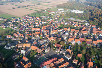 Village view in Schaffhouse-près-Seltz in the state Bas-Rhin, France