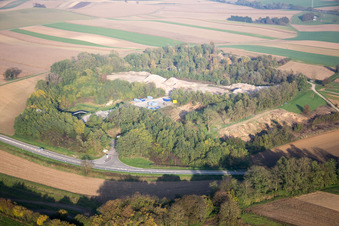 Schaffhouse-près-Seltz in the state Bas-Rhin, France from the plane