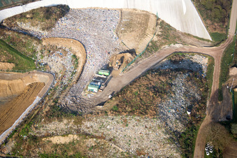 Drone recording of Schaffhouse-près-Seltz in the state Bas-Rhin, France