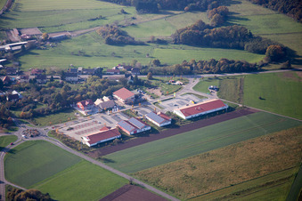 Shopping center in the district Neulauterburg in Berg in the state Rhineland-Palatinate, Germany