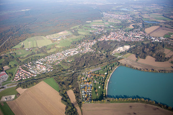 Lauterbourg in the state Bas-Rhin, France out of the air