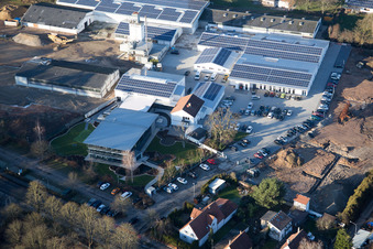 Herxheim bei Landau in the state Rhineland-Palatinate, Germany from above