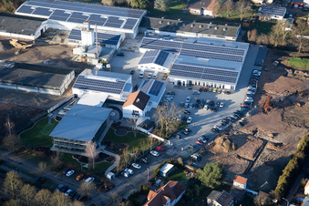 Herxheim bei Landau in the state Rhineland-Palatinate, Germany out of the air