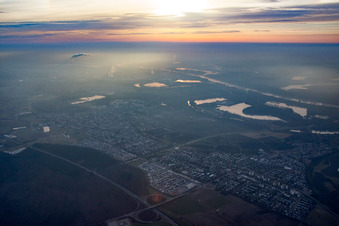 District Eggenstein in Eggenstein-Leopoldshafen in the state Baden-Wuerttemberg, Germany