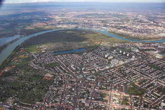 District Niederfeld in Mannheim in the state Baden-Wuerttemberg, Germany